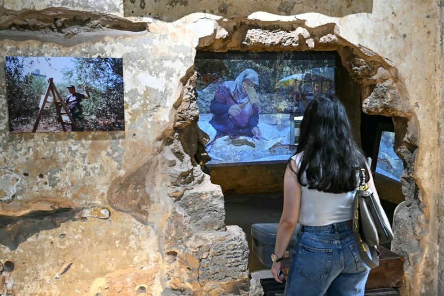 Some of the installations for 'Hkeeli ya Jnoub' feature videos and photos, while others recreate aspects of daily life in the south