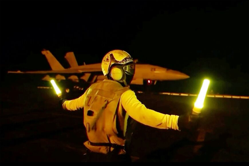 US Central Command reported that its twelfth consecutive night of strikes against Iranian military targets