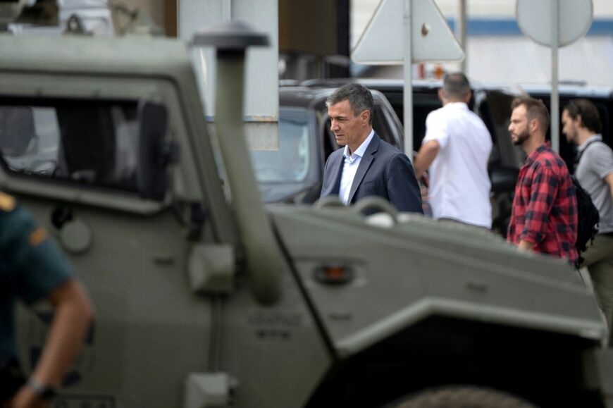 Spain's Prime minister Pedro Sanchez went to Cueta on Friday. He blamed the inflow on people traffickers taking advantage of a Spanish court ruling