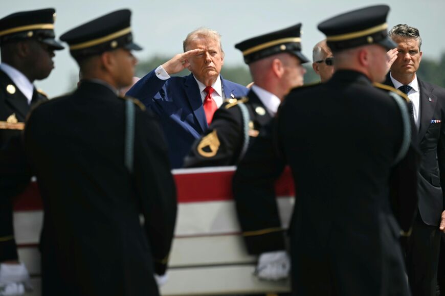 President Donald Trump has attended the 'dignified transfer' of several US troops killed in the Iran war