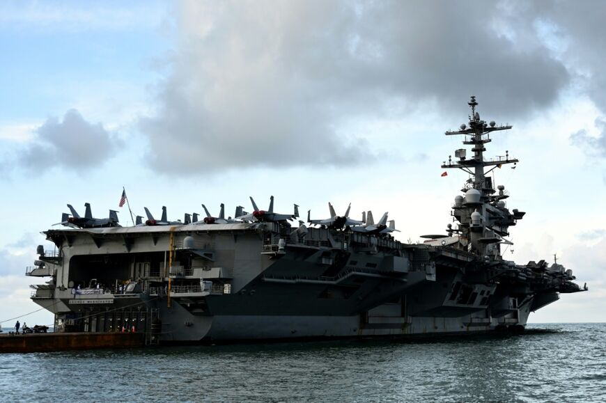 A return date for the Lincoln has not yet been announced, but US media reported that the United States is sending the USS George Washington, pictured, to replace it