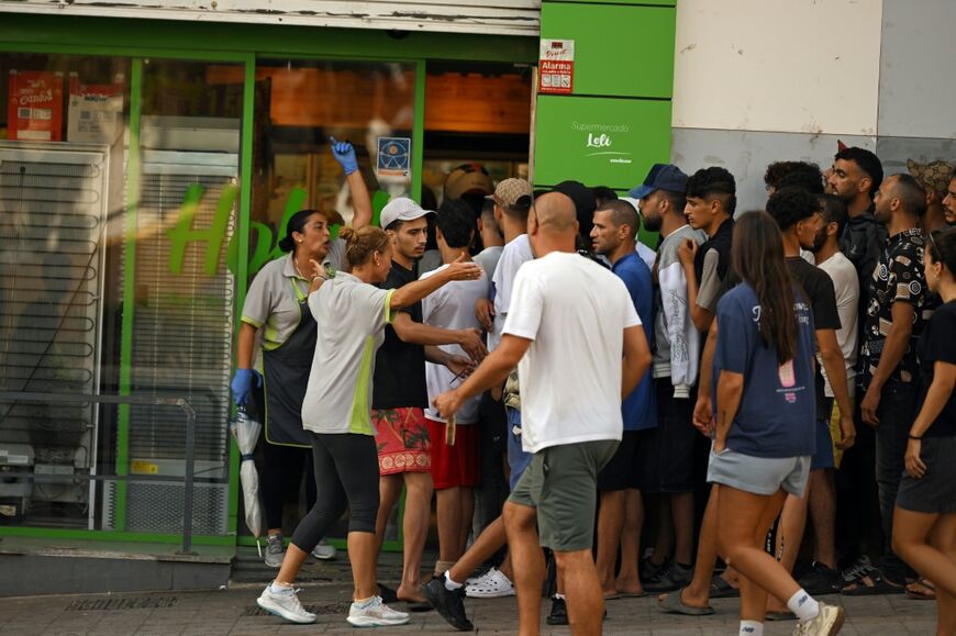 Many would-be migrants complained of a lack of access to food in the Spanish exclave