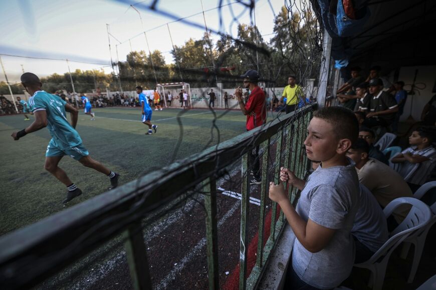 An opening match between Shabab Rafah and Khadamat Rafah in Deir el-Balah, central Gaza, kicked off the tournament in the strip