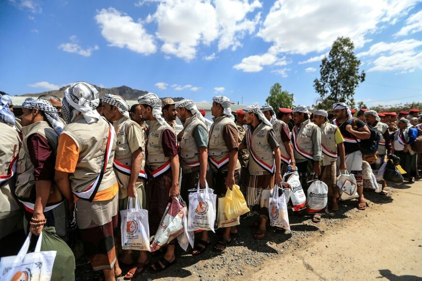 Dozens of prisoners loyal to the Houthis were freed by the group following their offensive