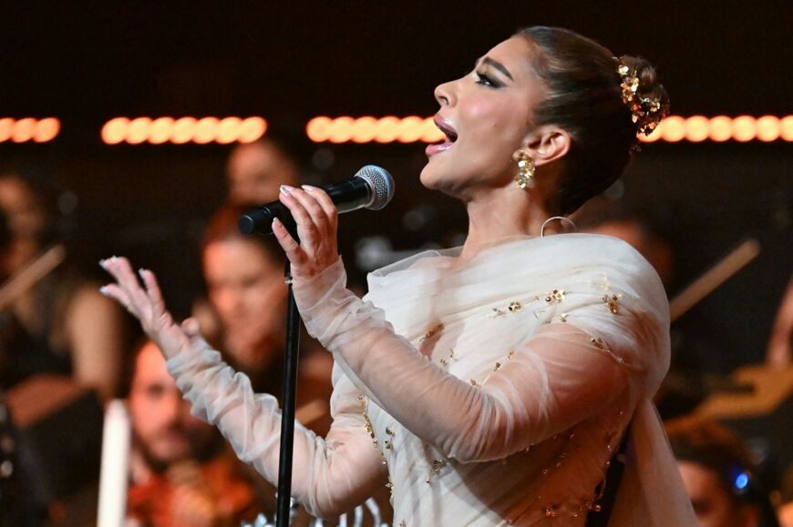 Assala said at her show that "recovery will only happen with art and music"