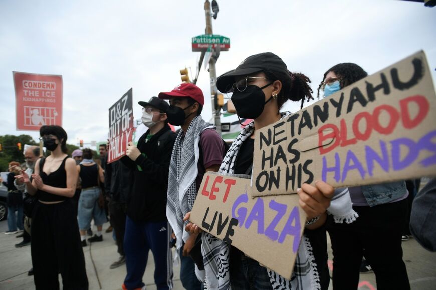 Pro-Palestinian protesters rally near Lincoln Financial Field ahead of Ed Sheeran's first concert since controversy over the Israel-Palestine conflict enveloped his tour