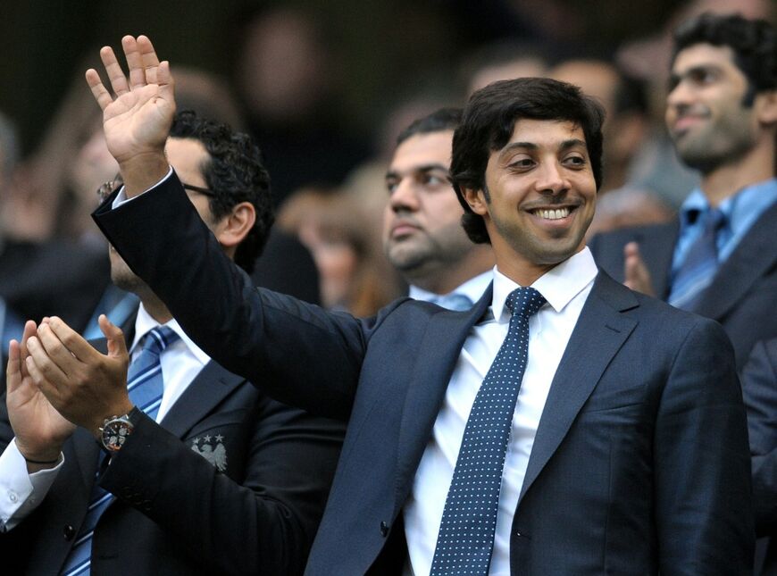 Manchester City owner Sheikh Mansour bin Zayed al-Nahyan pictured at a match against Liverpool in 2010