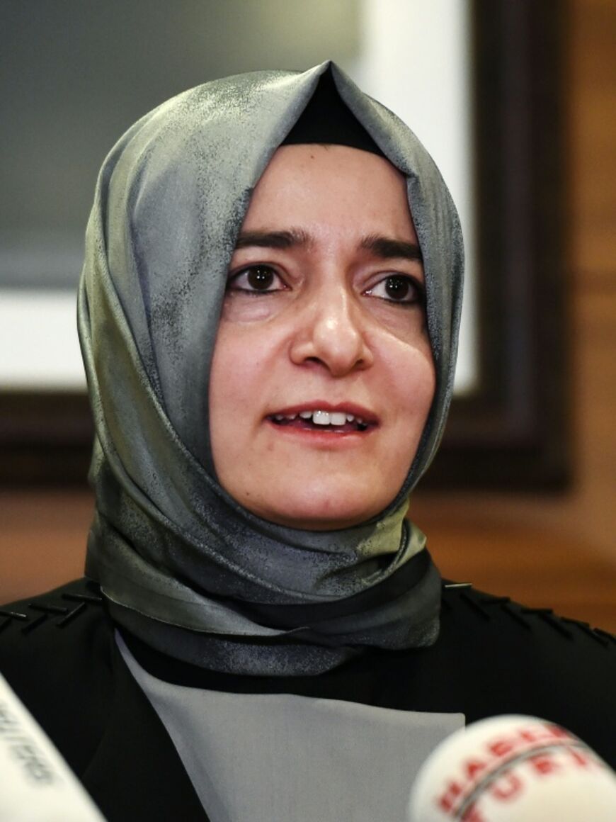 Resigned: former Turkish family minister Fatma Betul Sayan Kaya