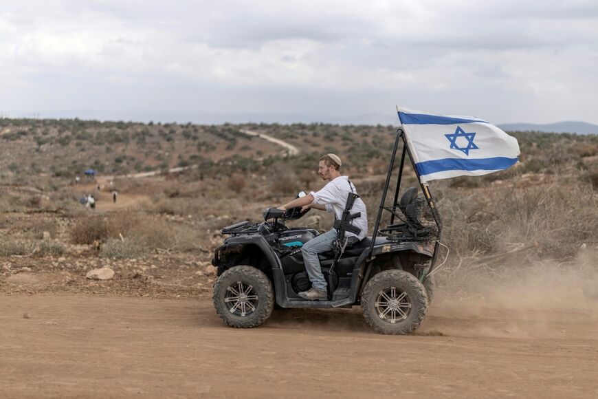 On the road leading towards Israel, dozens of prefabricated homes were waiting to be installed
