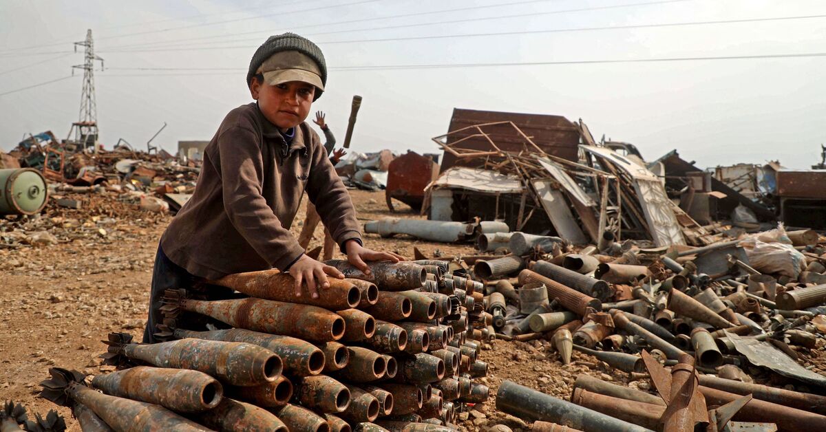 Poverty forces Syrian children to skip school, collect ordnance - Vimarsana News