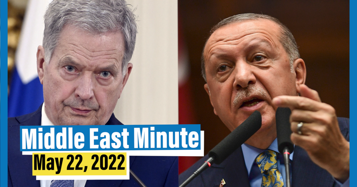 Middle East Minute: Finland holds "open and direct" talks with Turkey