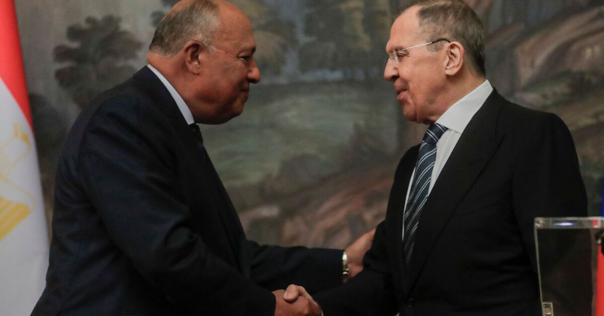 Egypt’s Shoukry holds talk with Lavrov in Russia, one day after meeting Blinken