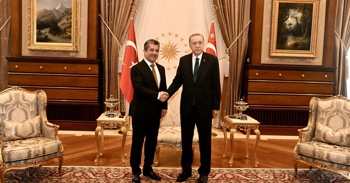 Erdoğan ve Barzani, Türkiye üzerinden Irak petrol ihracatı donmuş durumdayken Ankara’da bir araya geldi