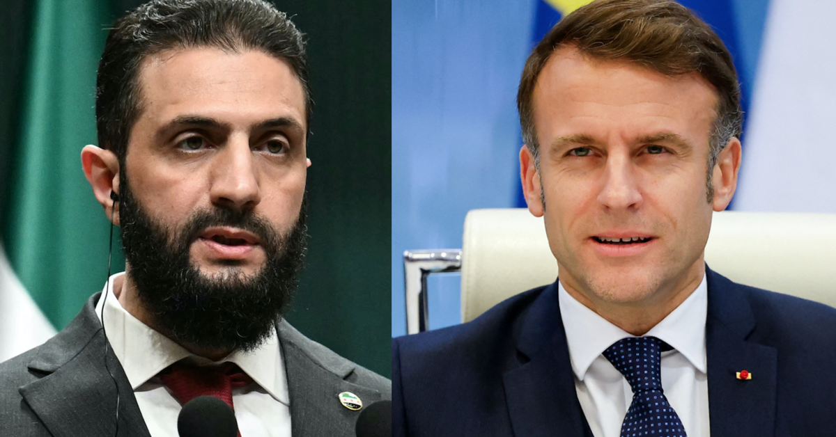 French President Macron Arrives in Damascus for Talks with Syrian Leader