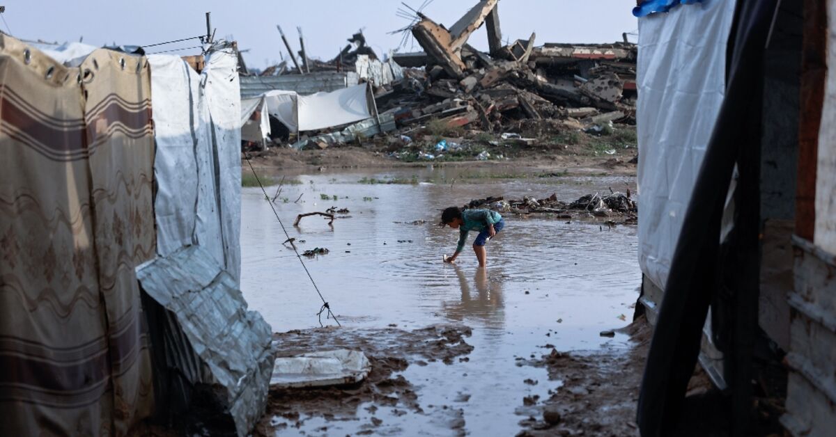 Gaza civil defence says 16 dead as heavy rains batter territory