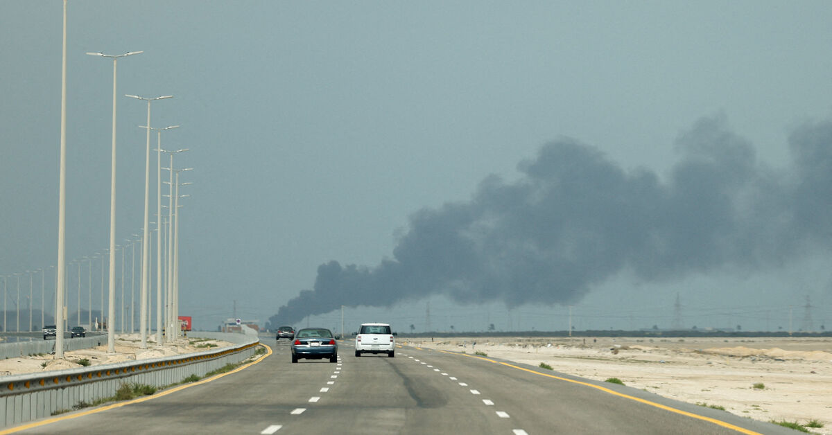 Attacks cut Saudi oil output and East-West pipeline flow, state news agency says