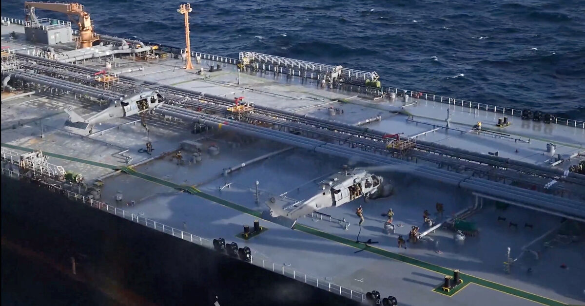 US forces board sanctioned tanker in Indian Ocean, Pentagon says