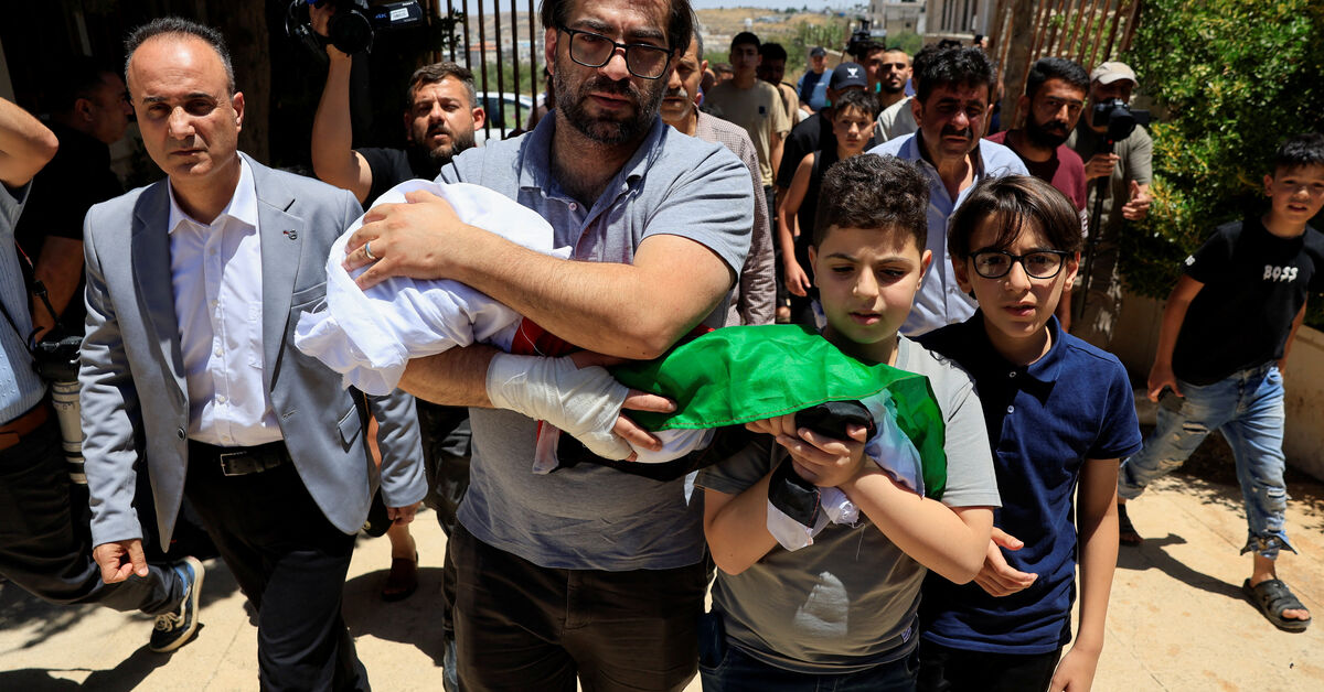 Seven-month-old Palestinian killed by Israeli military laid to rest