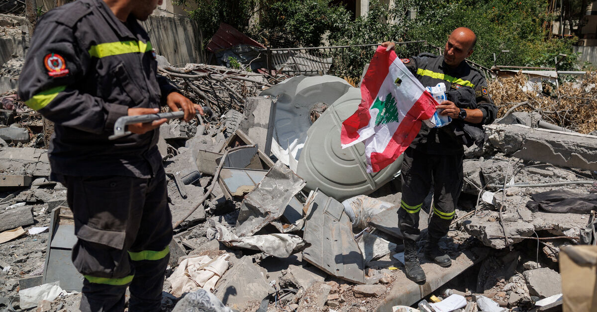 In Lebanon, first responders salvage memories from debris of destroyed HQ