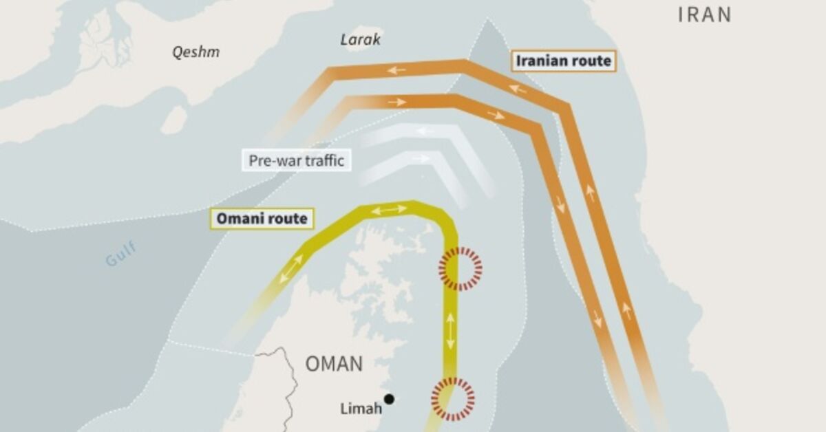 Hormuz traffic slumps as US, Iran trade strikes