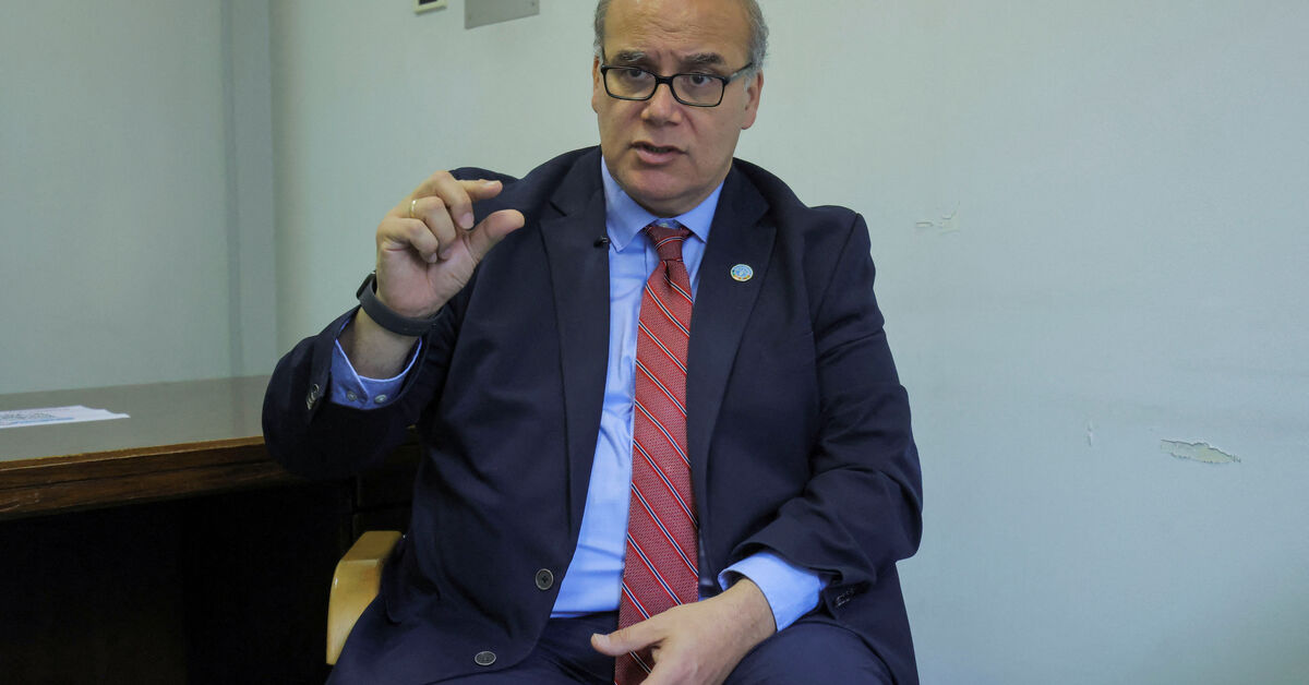 Maximo Torero, Chief Economist for the Food and Agriculture Organization of the United Nations speaks to Reuters during the opening of the United Nations Food Systems Summit at the United Nations Economic Commission for Africa headquarters, in Addis Ababa, Ethiopia, July 28, 2025. REUTERS/ Tiksa Negeri