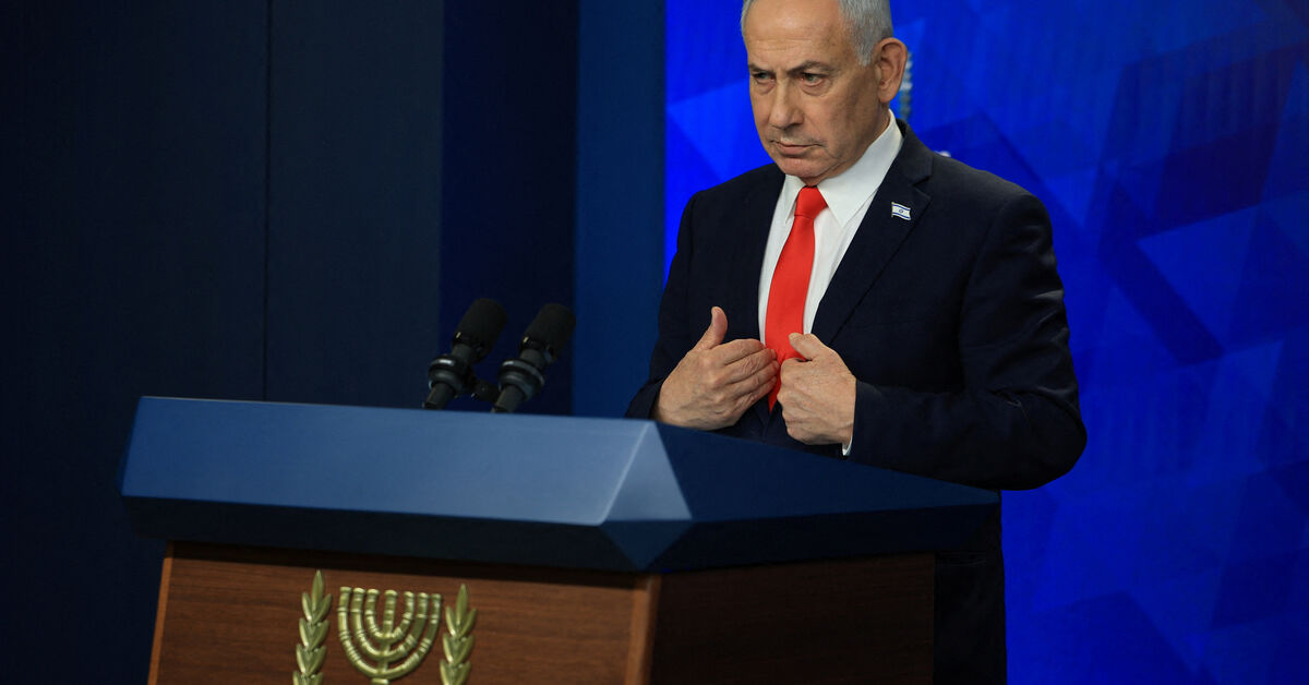 Israeli Prime Minister Benjamin Netanyahu holds a news conference, following a U.S.-Iran deal, in Jerusalem, June 15, 2026. REUTERS/Ronen Zvulun/Pool