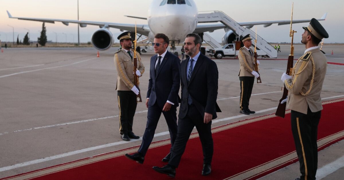 Macron in Syria on first post-Assad visit by West European head of state