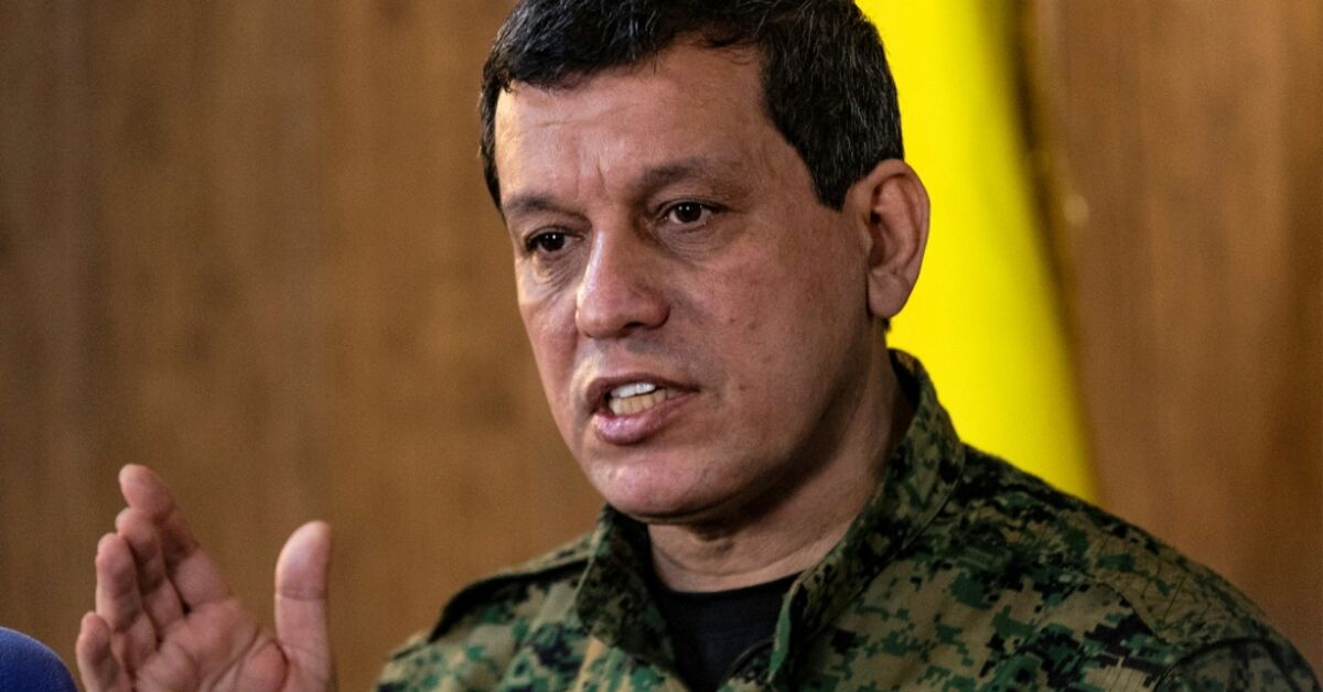SDF commander-in-chief Mazloum Abdi, speaking during a press conference in Syria's northeastern city of Hasakeh on December 6, 2024
