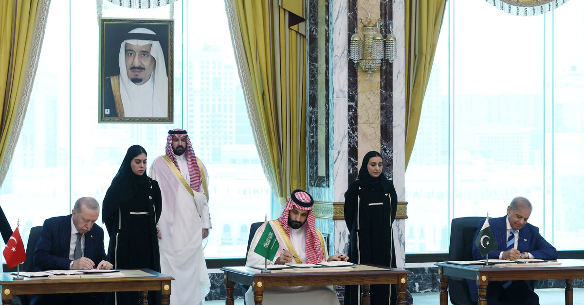 Turkey, Pakistan, Saudi Arabia will form political, military mechanisms to coordinate under defence pact, Ankara says