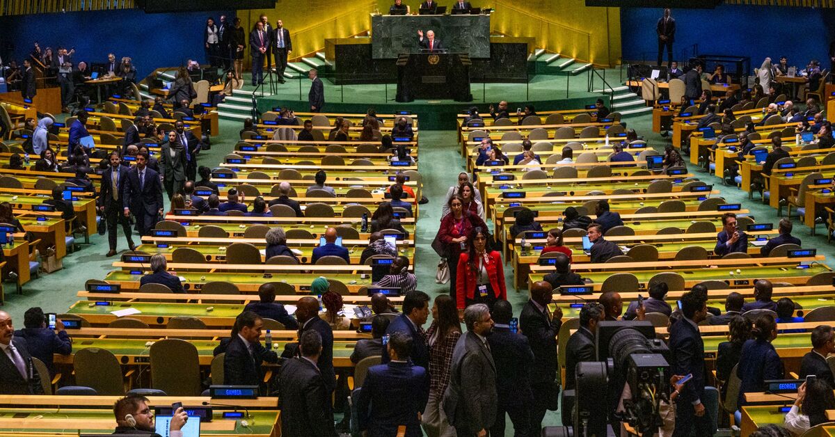 Delegates walk out as Netanyahu touts Iran war, slams Qatar and Turkey at UN