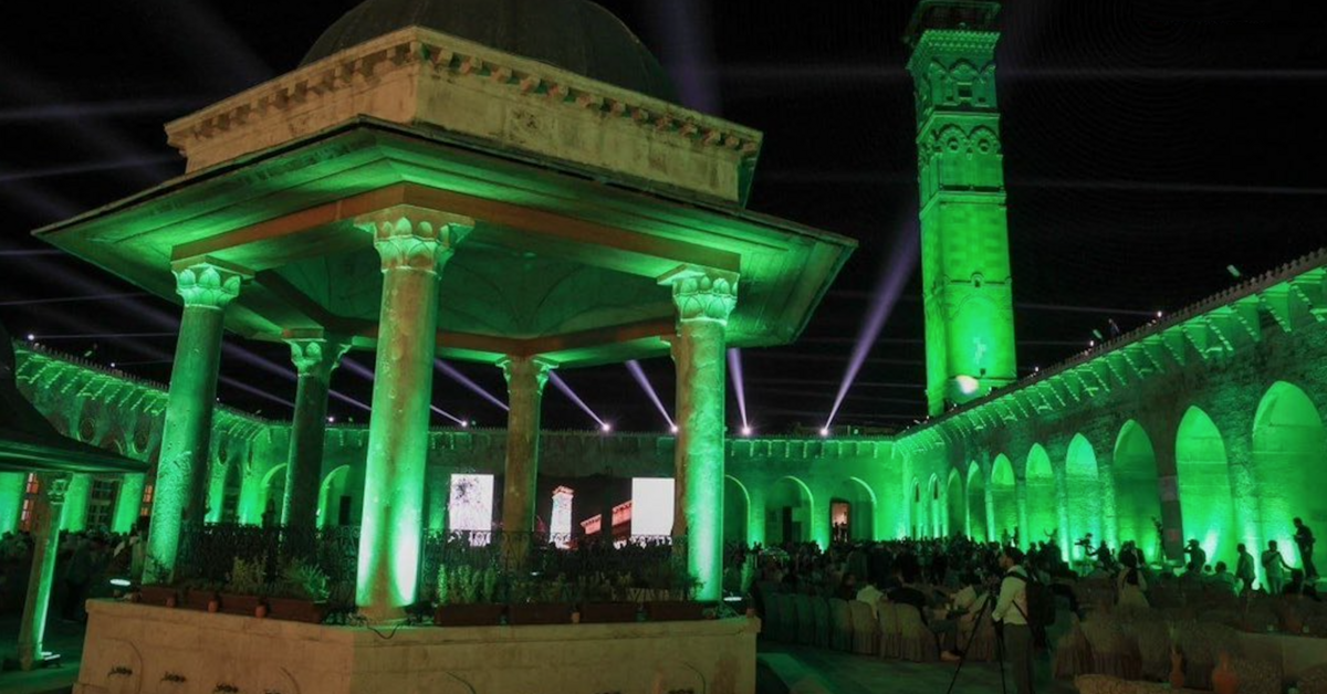 Syrien eröffnet die 1300 Jahre alte Große Umayyaden-Moschee in Aleppo nach ...