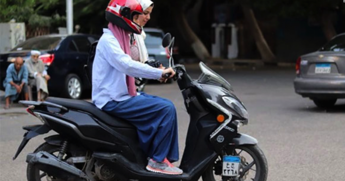 Female scooterriders on the rise in Egypt AlMonitor The Middle