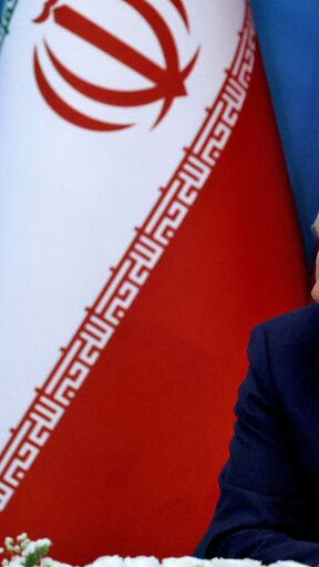 Russian President Vladimir Putin looks on during a joint press conference with his Iranian and Turkish counterparts following their summit in Tehran on July 19, 2022. (Photo by ATTA KENARE / AFP) (Photo by ATTA KENARE/AFP via Getty Images)