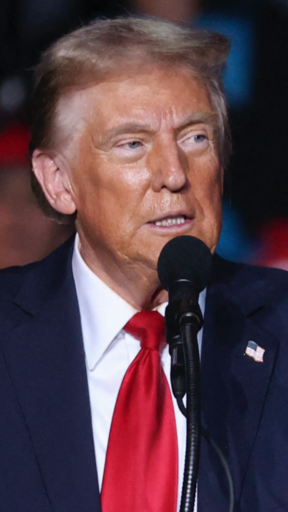 Former US President and Republican presidential candidate Donald Trump