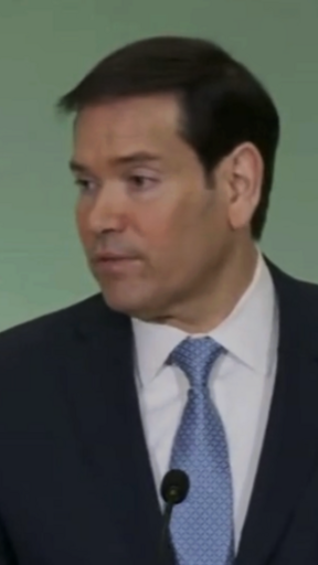 Elizabeth Hagdeorn asking Rubio a question about negotiations with the Iranian government after its killing of protesters