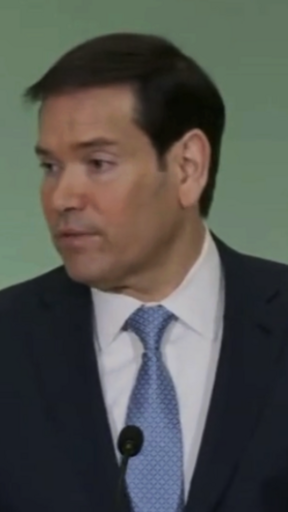 Elizabeth Hagdeorn asking Rubio a question about negotiations with the Iranian government after its killing of protesters